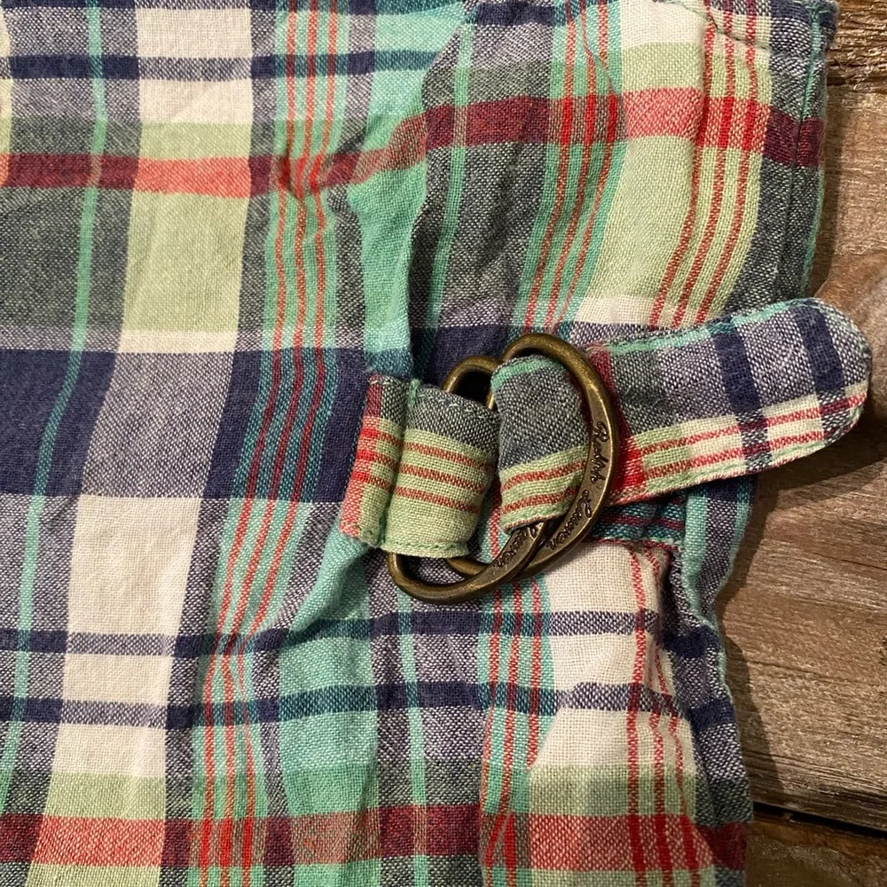 Vintage Polo‎ by Ralph Lauren Infant 3-6 Months 100% Cotton Plaid Overall Romper